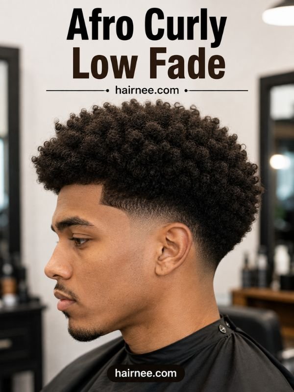 Afro Curly Low Fade