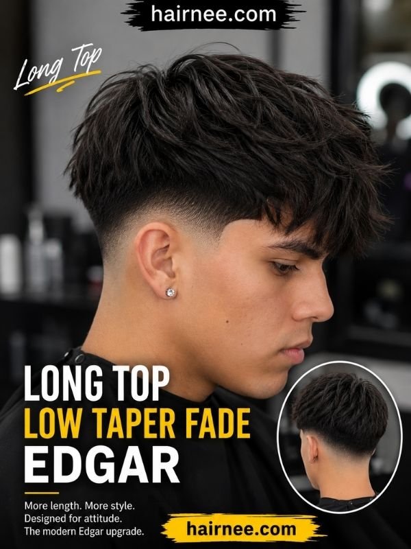 Long Top Low Taper Fade Edgar