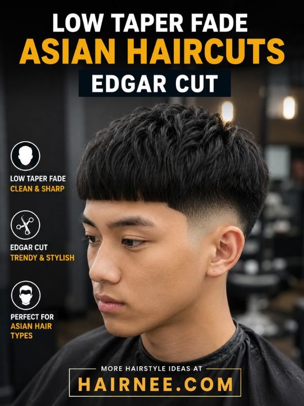 Low Taper Fade Asian Haircuts Edgar Cut