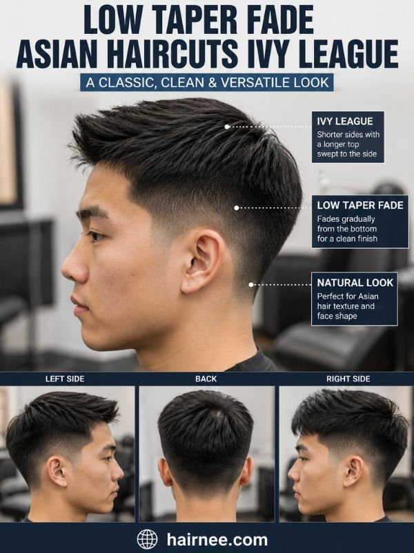 Low Taper Fade Asian Haircuts Ivy League