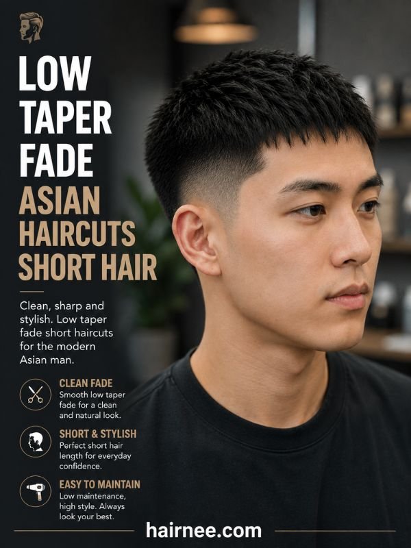 Low Taper Fade Asian Haircuts Short Hair