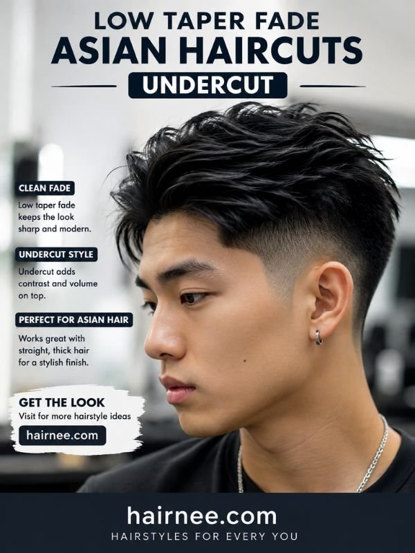 Low Taper Fade Asian Haircuts Undercut