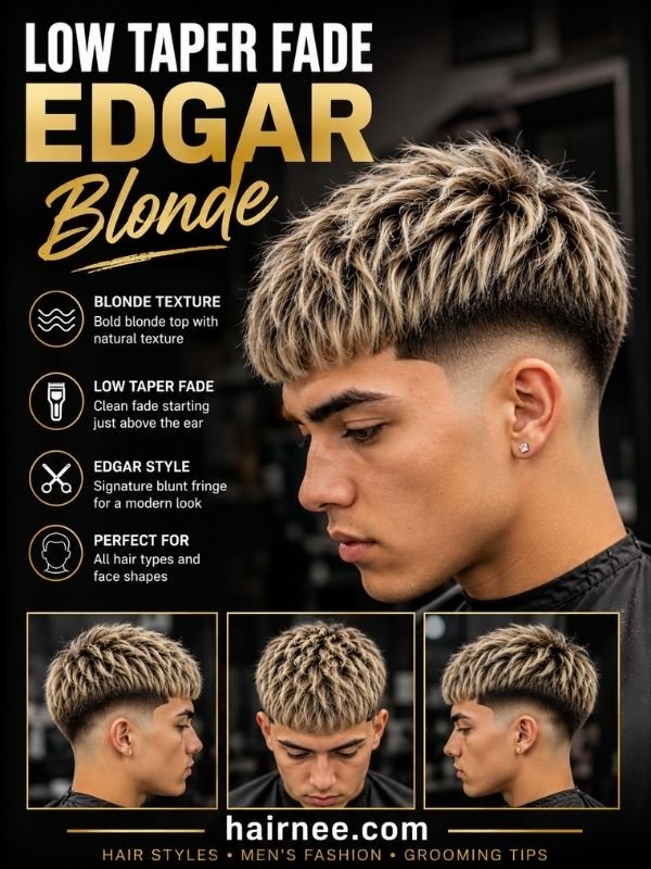 Low Taper Fade Edgar Blonde