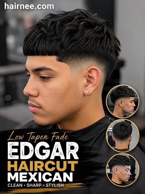 Low Taper Fade Edgar Haircut Mexican