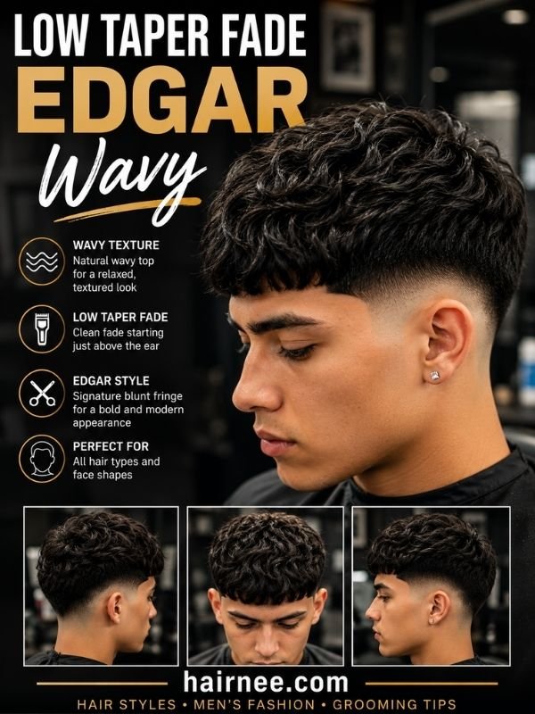 Low Taper Fade Edgar Wavy