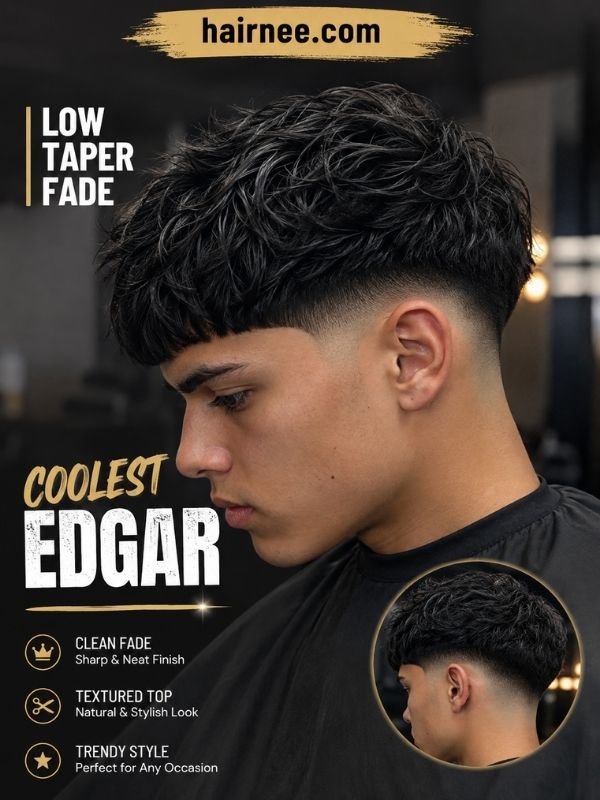 Low Taper Fade Haircut Coolest Edgar