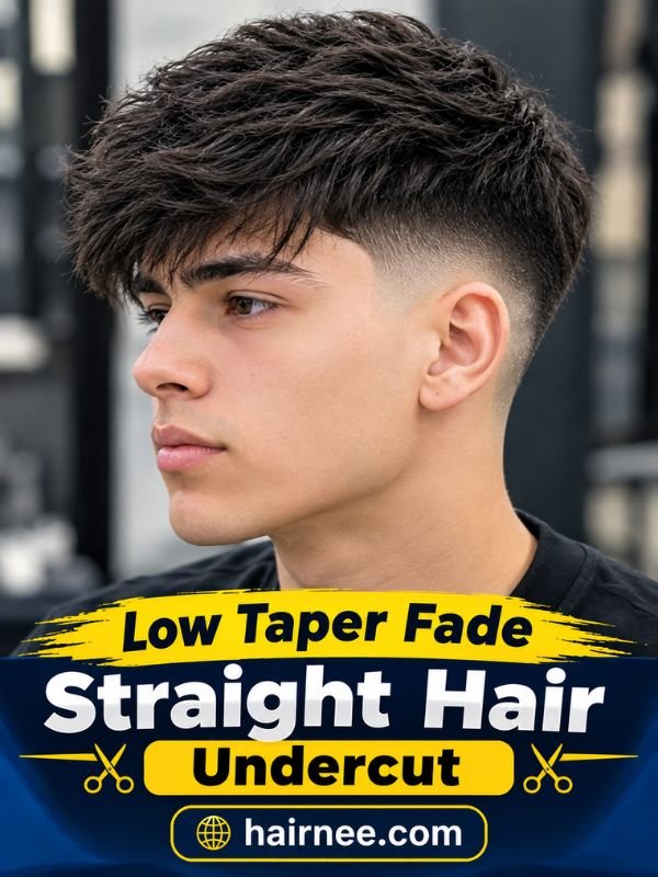 Low Taper Fade Straight Hair Undercut