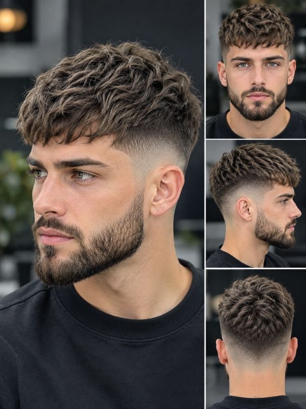Asian Low Taper Fade Textured Crop