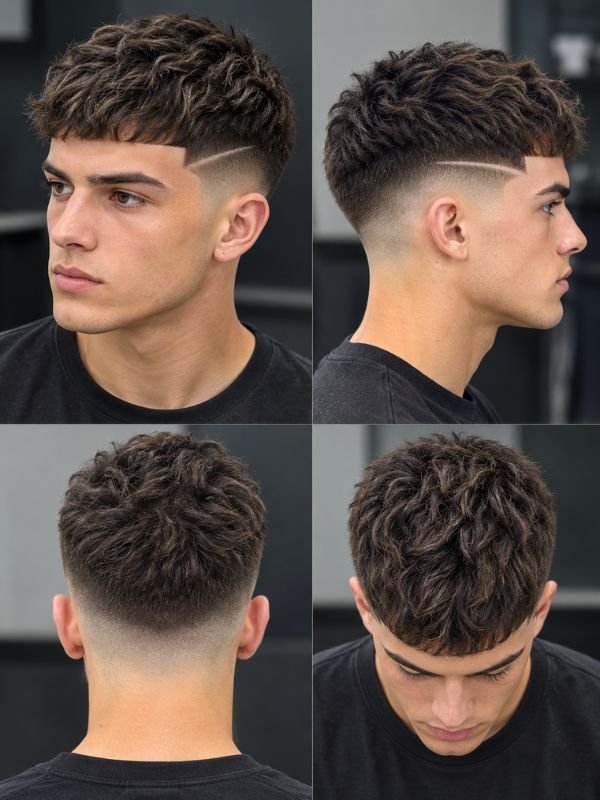 Blonde Low Taper Fade Textured Crop