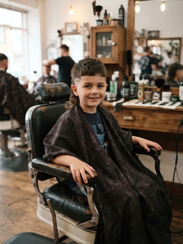 Burst Fade Mullet Kids