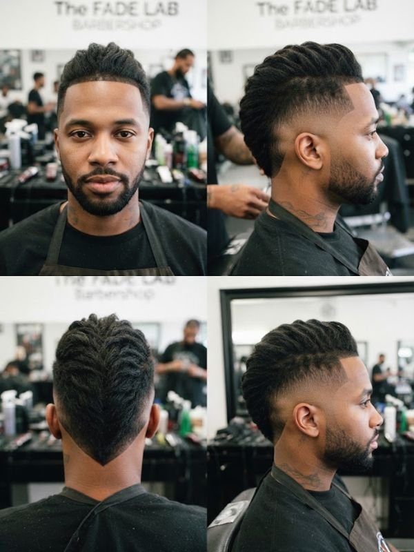 Burst Taper Fade Mohawk