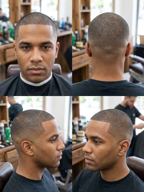 Buzz Cut with Line Up