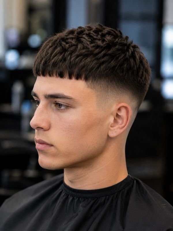 Classic Low Taper Fade French Crop Haircut