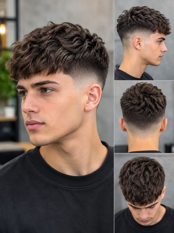Clean Low Taper Fade Textured Crop Haircut