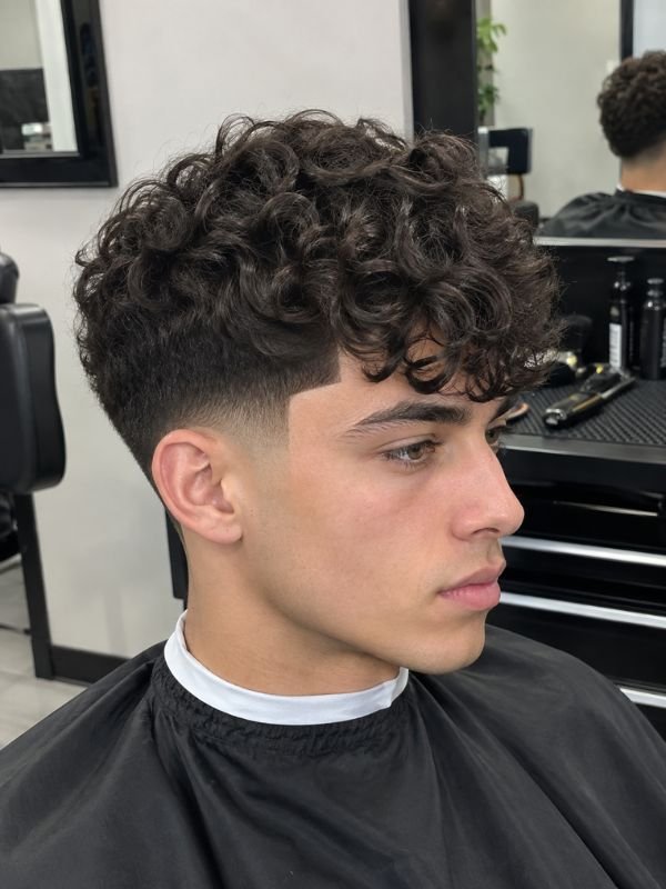Curly Fringe with Line-Up