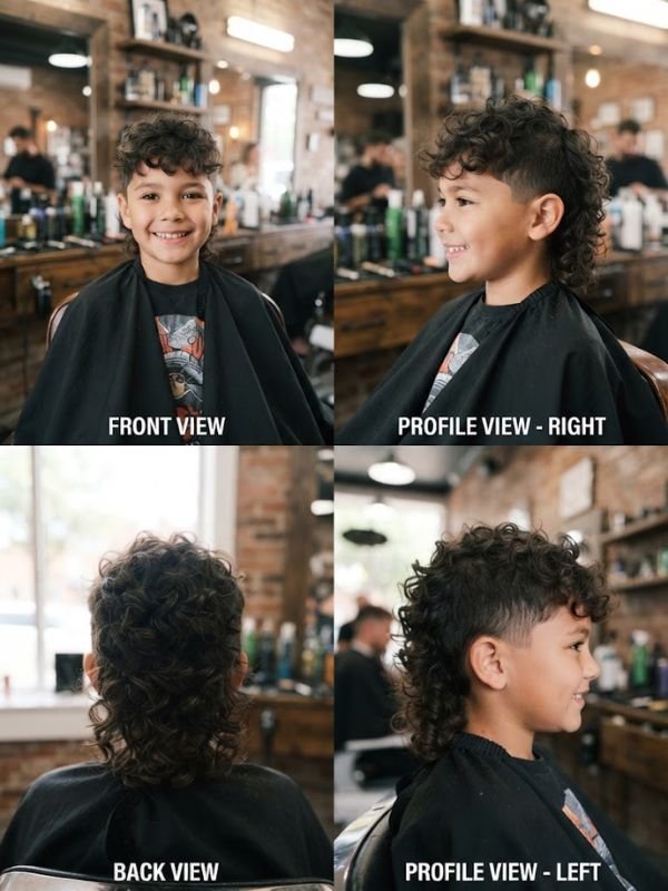 Curly Kids Mullet