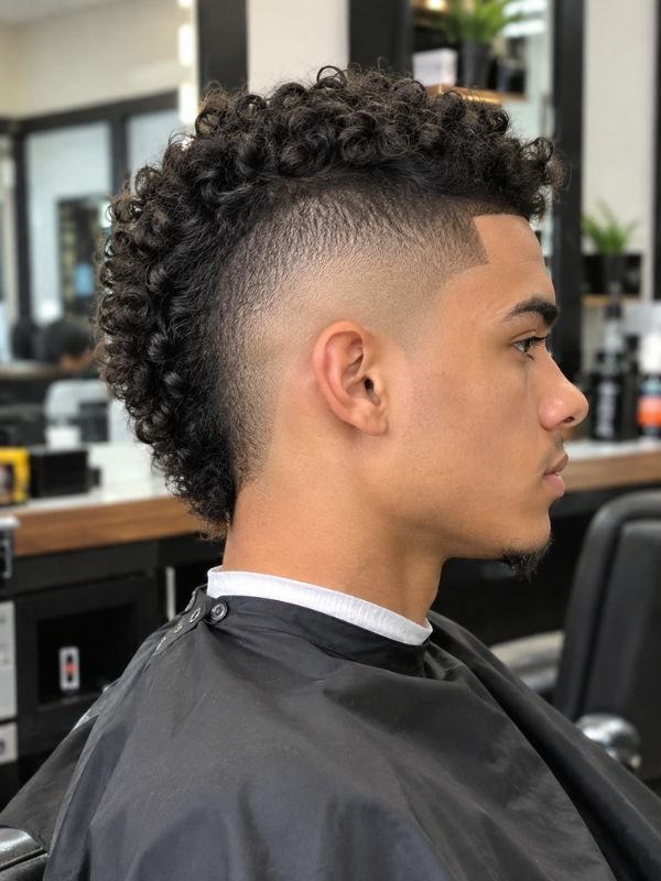 Curly Mohawk Strip