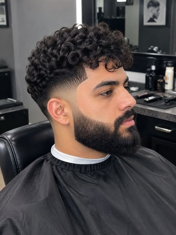 Curly Top with Full Beard