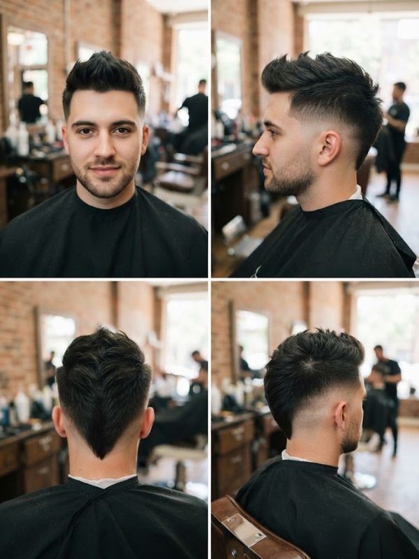Faux Hawk Fade (No-Shave Mohawk Illusion)