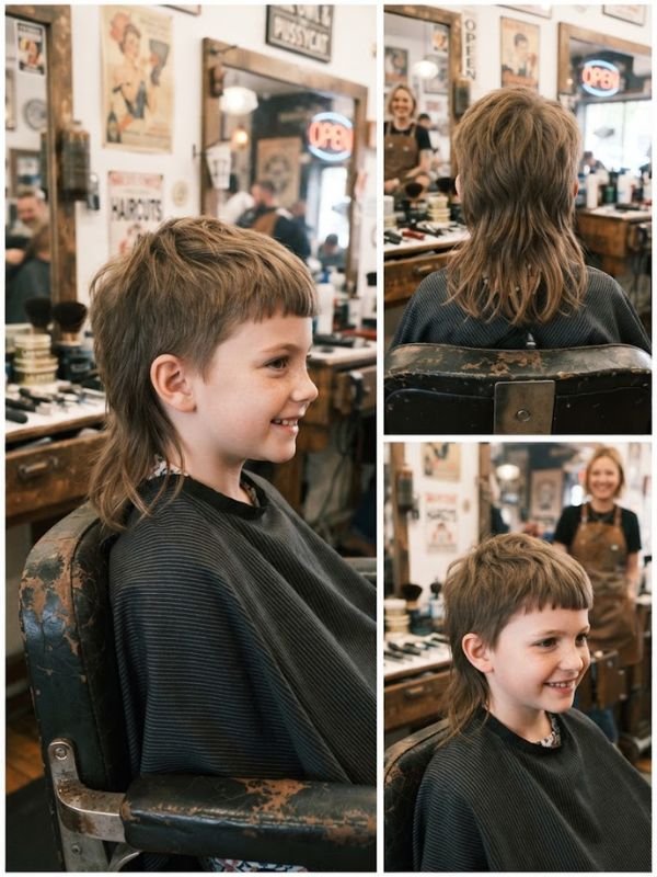 Girls Kids Mullet Haircut
