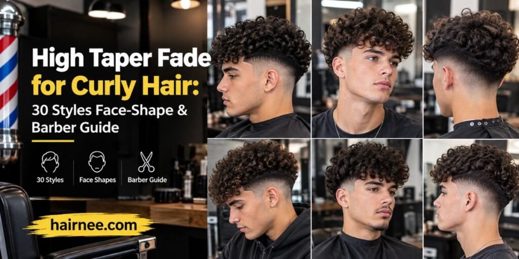 High Taper Fade for Curly Hair 30 Styles Face-Shape & Barber Guide
