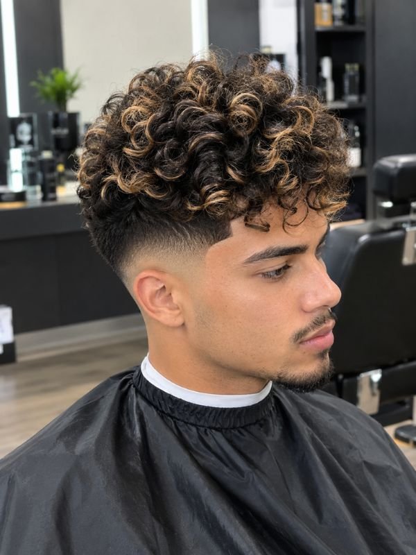 Highlighted or Color Curl Top