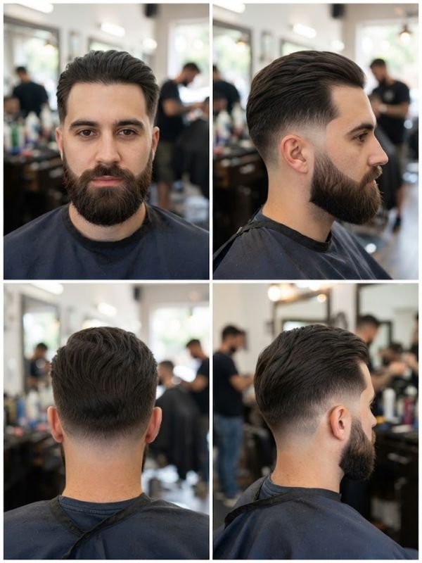 Low Taper Fade + Beard