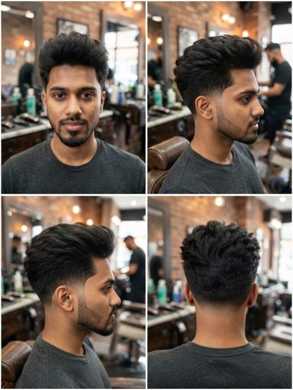 Low Taper Fade + Blowout