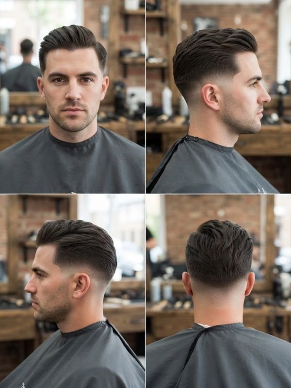 Low Taper Fade + Comb Over
