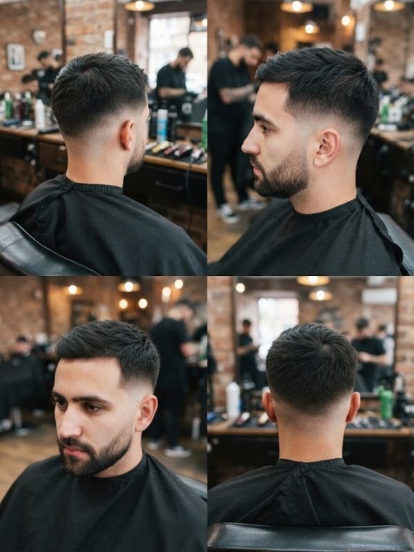 Low Taper Fade + Crew Cut