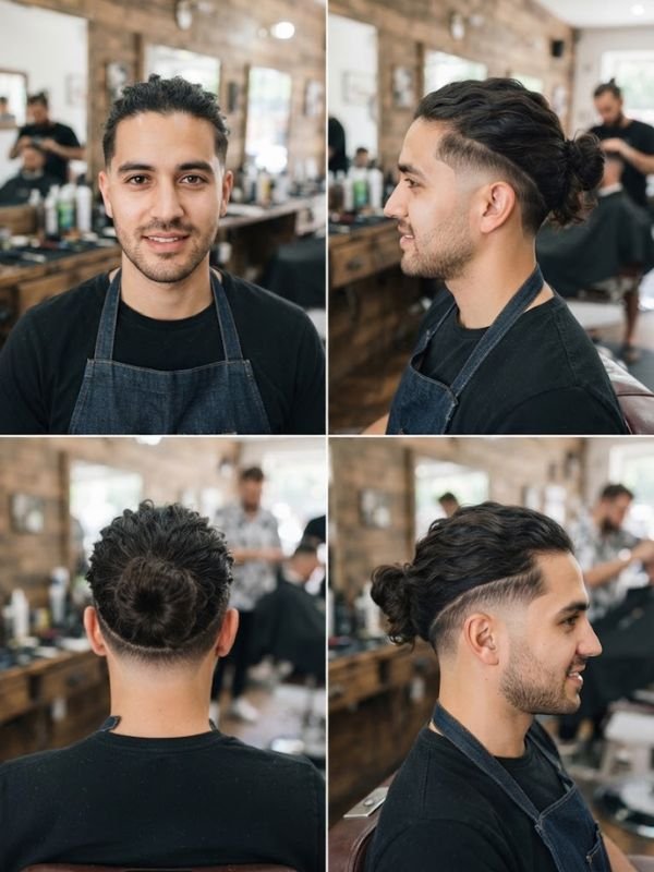 Low Taper Fade + Long Hair