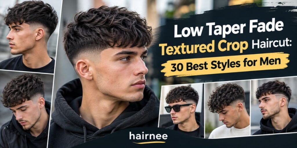 Low Taper Fade Textured Crop Haircut 30 Best Styles for Men