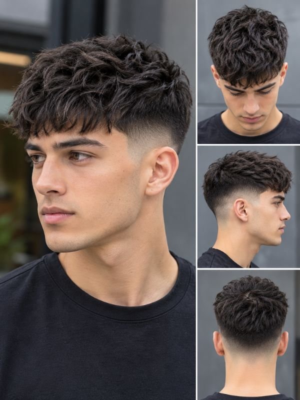 Low Taper Fade Textured Crop with Volume