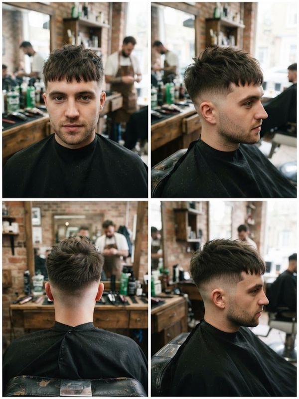 Messy French Crop Fade