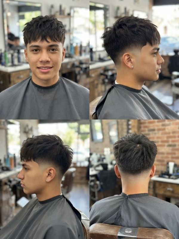 Messy French Crop for Straight Hair