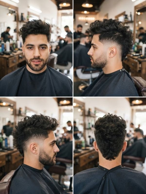 Messy Mohawk Fade