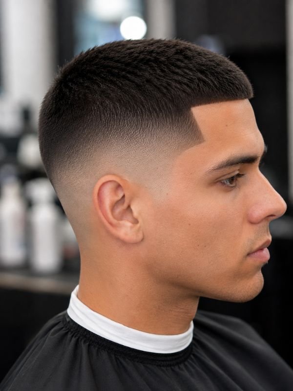 Modern Low Taper Fade Buzz Cut