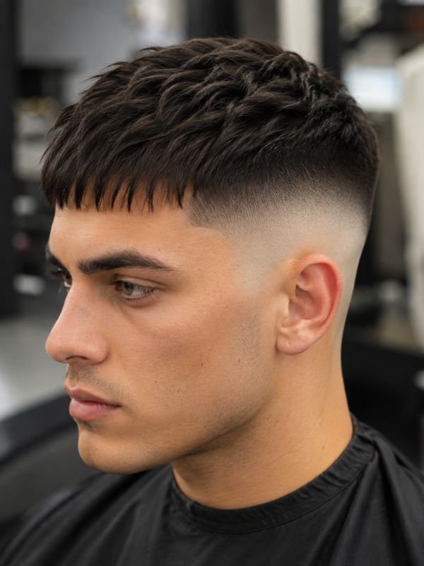 Modern Low Taper Fade French Crop