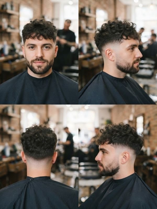 Modern Messy French Crop for Curly Hair