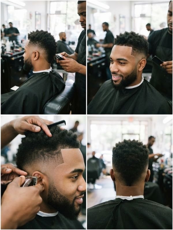 Mohawk Fade for Black Men