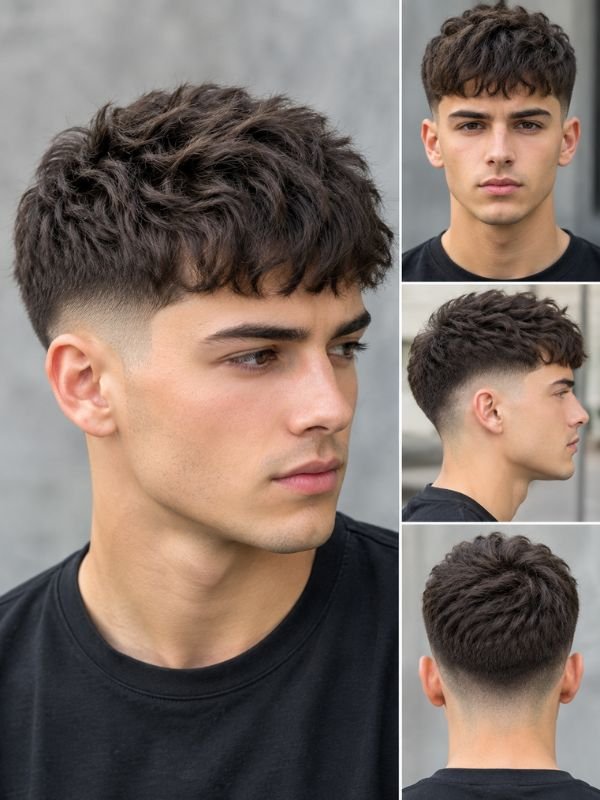 Professional Low Taper Fade Textured Crop Haircut