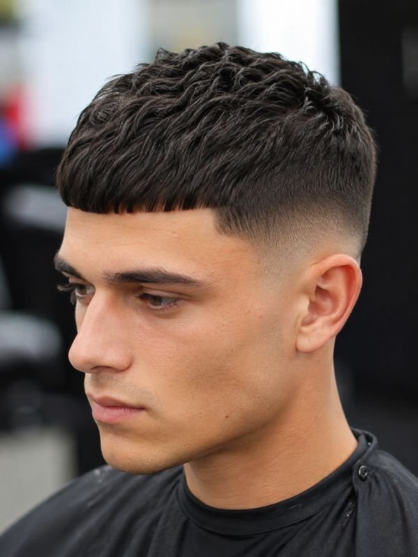 Short Low Taper Fade French Crop