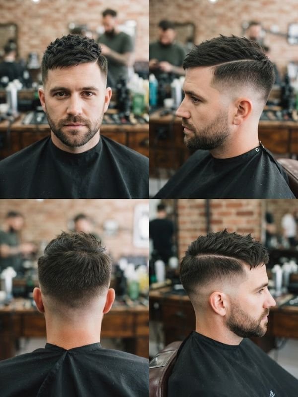 Short Textured French Crop with Hard Part