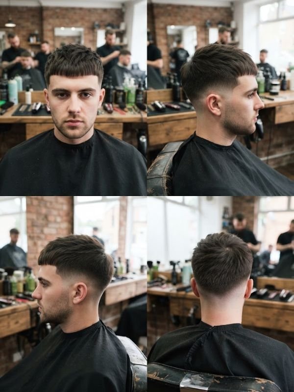 Short Textured French Crop with Low Taper