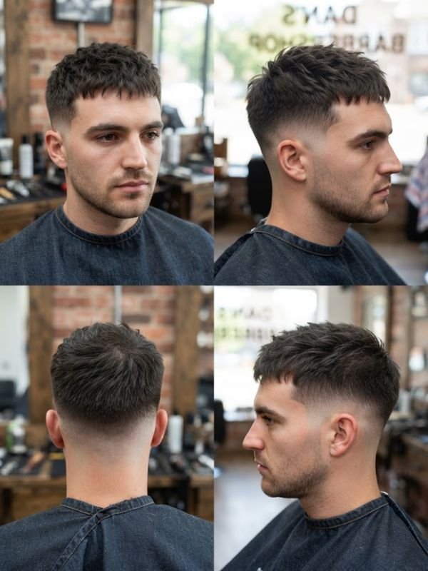 Short Textured French Crop with Mid Taper