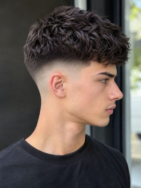 Textured French Crop with Low Taper Fade