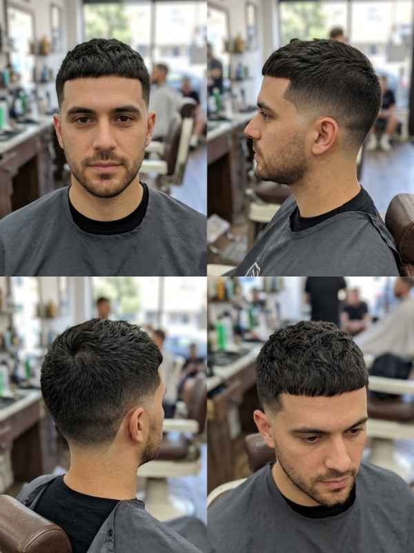 Crew cut with a low taper
