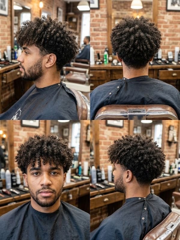 Curly Fringe with Natural Volume
