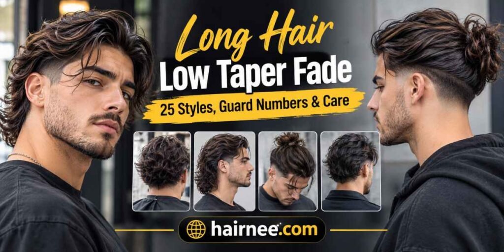 Long Hair Low Taper Fade 25 Styles Guard Numbers & Care