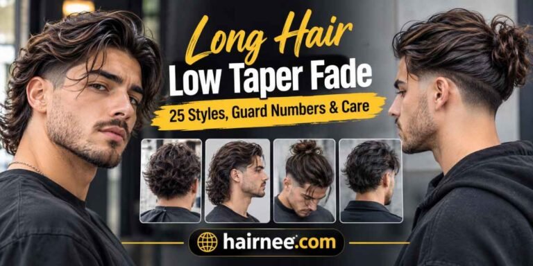 Long Hair Low Taper Fade 25 Styles Guard Numbers & Care